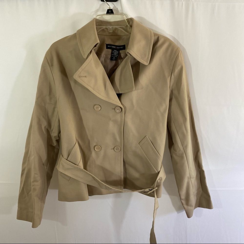 New York & Co Women’s Short Pea Coat Tan